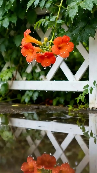 雨天花草