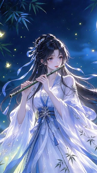 月下古风美人