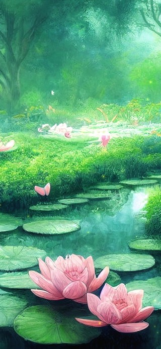 一池静心若莲（护眼）