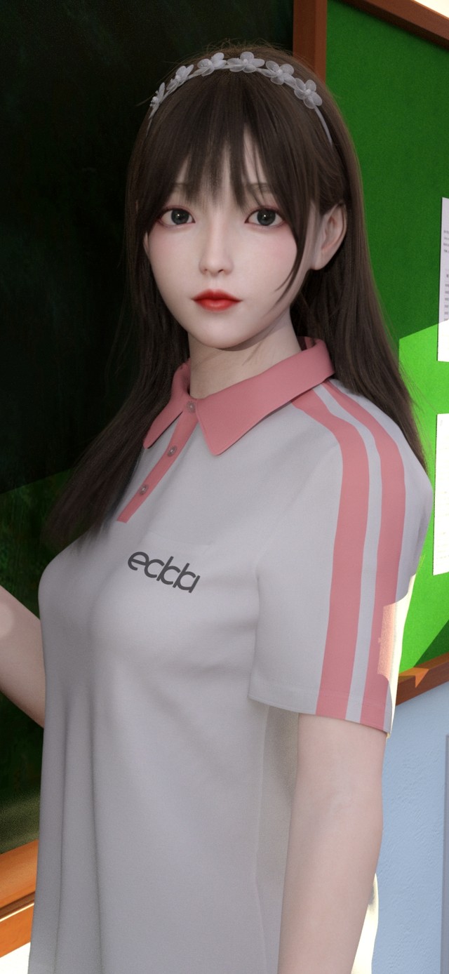 唯美清纯教室女孩