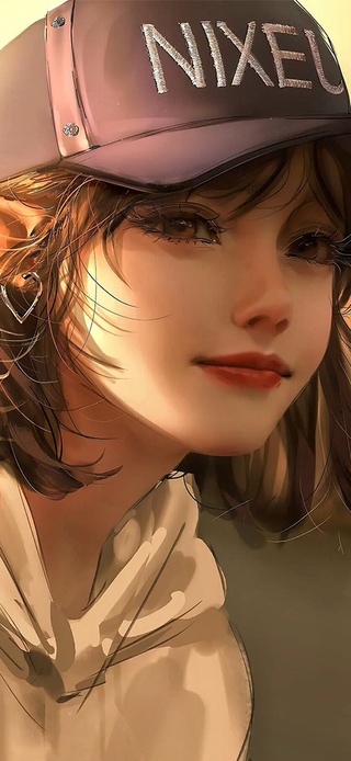 戴帽子的女孩