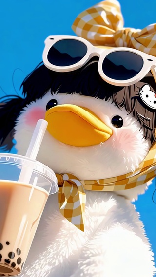 夏日奶茶鸭