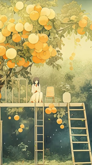唯美插画ai创意