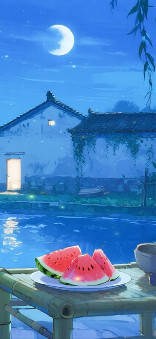 芭蕉树下乘凉