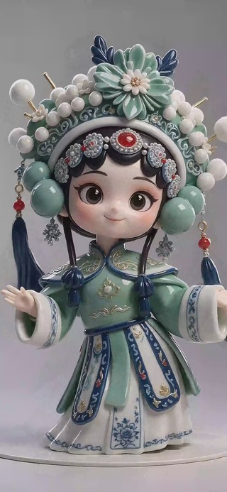 青衫小财神手机壁纸