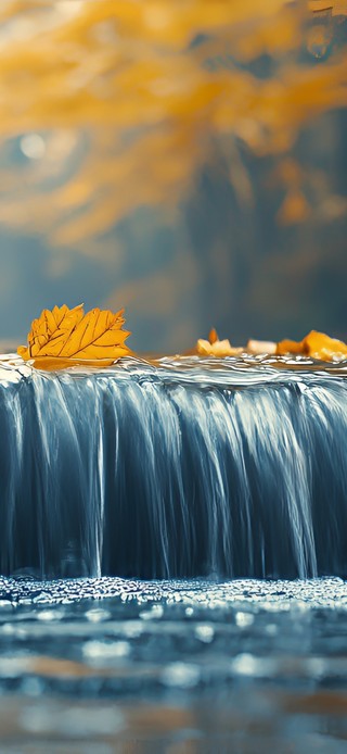 秋韵溪流
