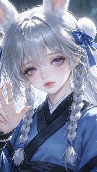 月下竹林兔耳萝莉