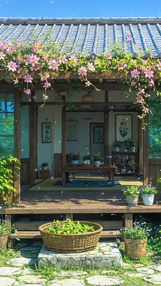 夏天治愈木屋