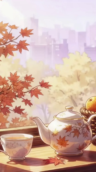 秋日窗景