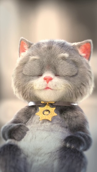 斑布猫-慵懒的小猫咪