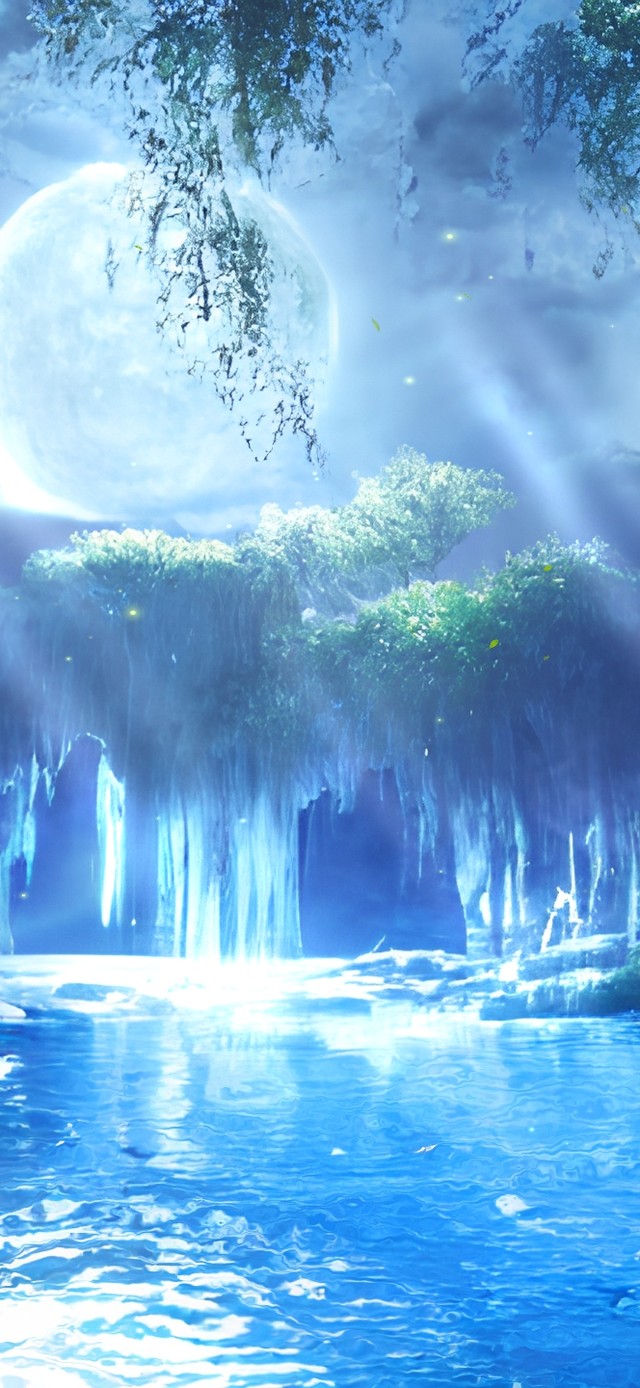 唯美梦幻月光仙境