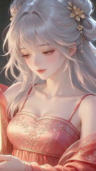 掌灯红衣治愈少女