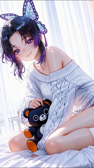 卧室清纯少女蝴蝶忍