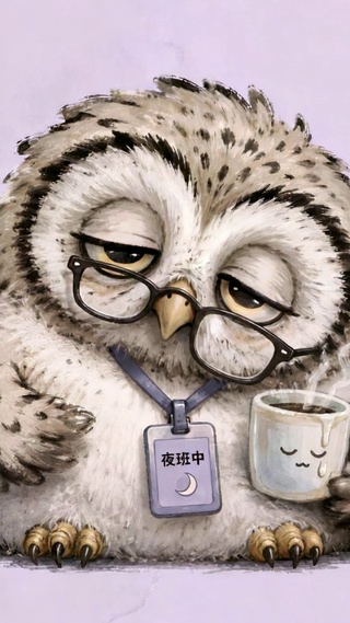 睁不开眼的夜班打工人