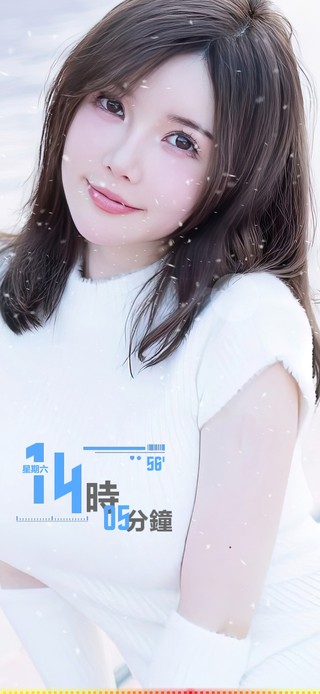 4K清纯短发美女