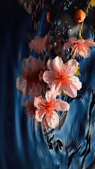 樱花散落