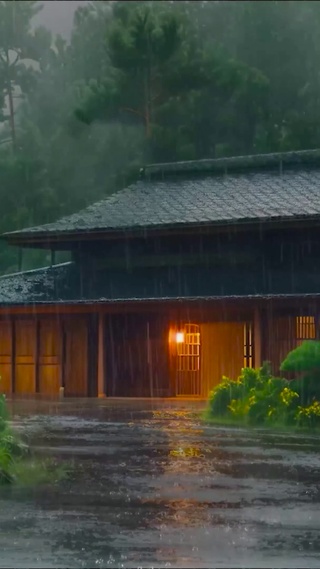 森山雨天山庄木屋