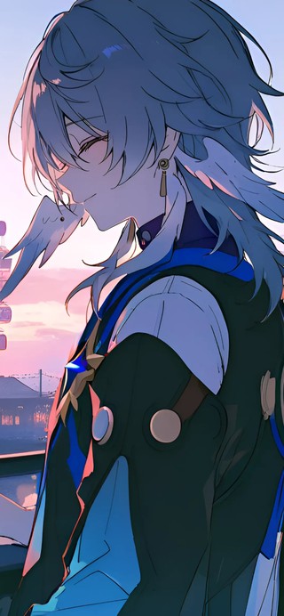 星期日-夕阳下的少年