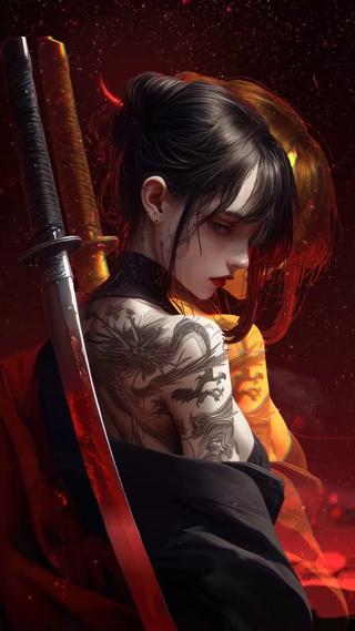 武士刀女孩
