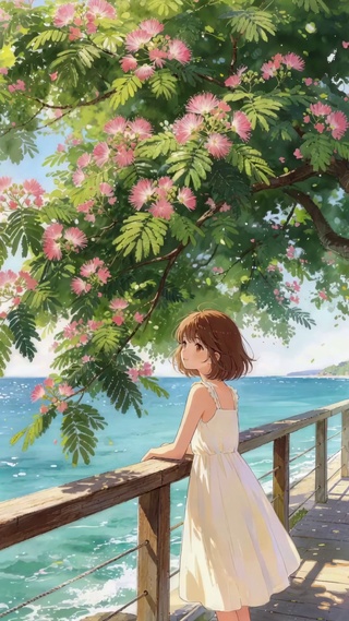 绒花树下