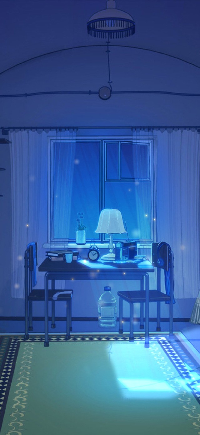 深夜沉浸在自己的世界里