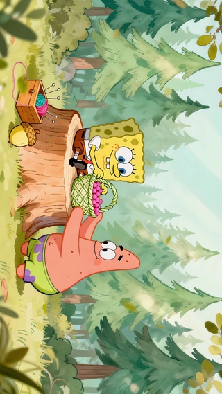 森林浆果秘境海绵宝宝派大星