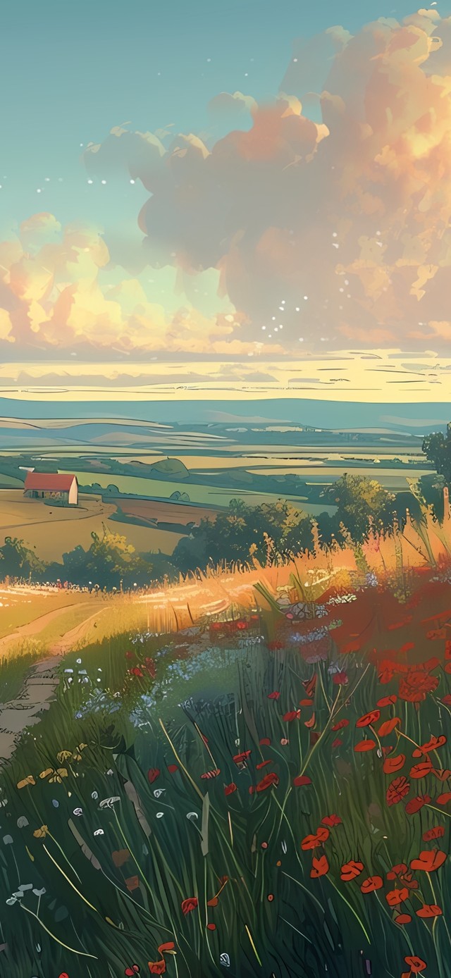 唯美的草原小路