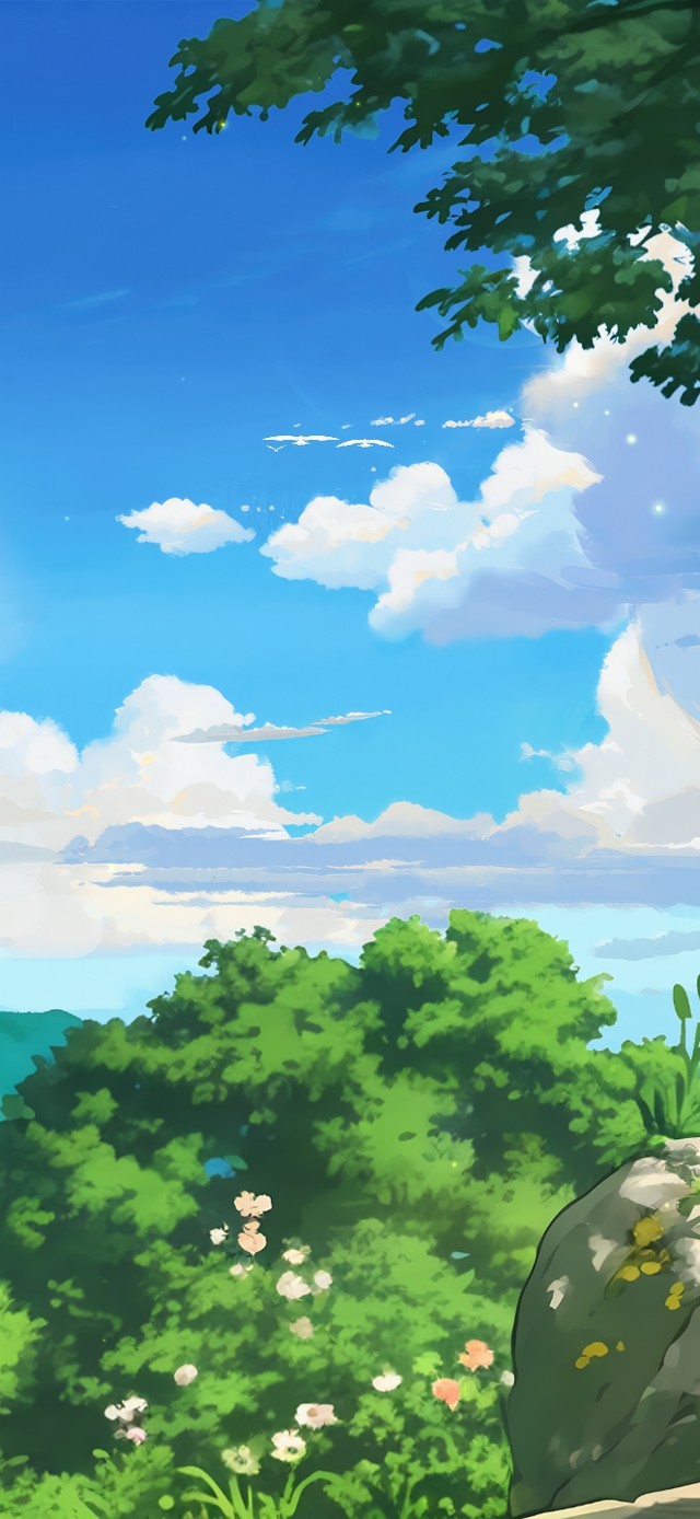 山洞外的天空