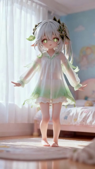 可爱的动漫小女孩