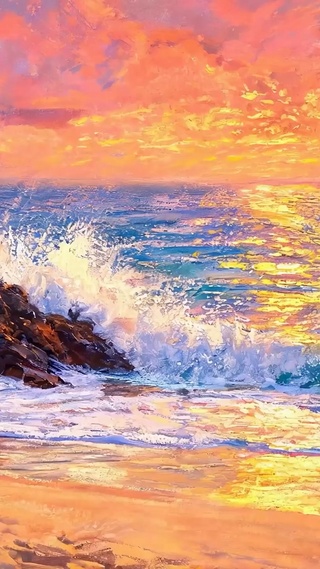 护眼海景