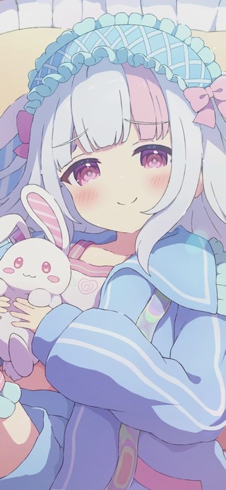 房间白丝兔耳少女