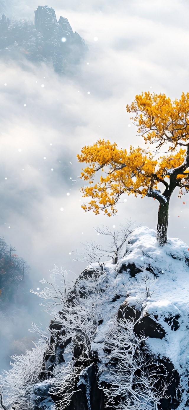 孤树傲雪