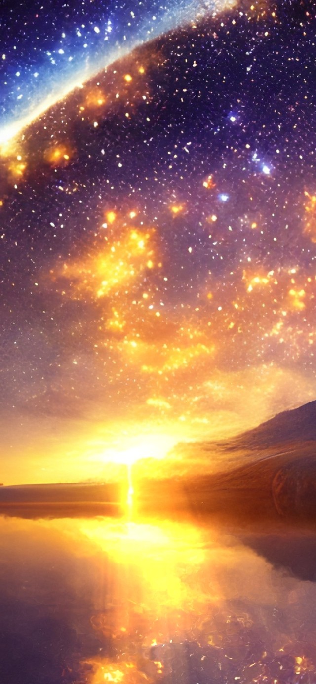 傍晚湖畔星河(风景手机动态壁纸) - 风景手机壁纸下载 - 元气壁纸