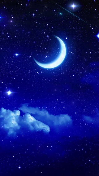 星空下流星