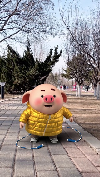 猪小屁-跳绳