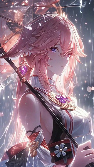 八重神子丨雨落樱庭丨