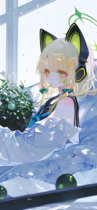 才羽绿-4k插画