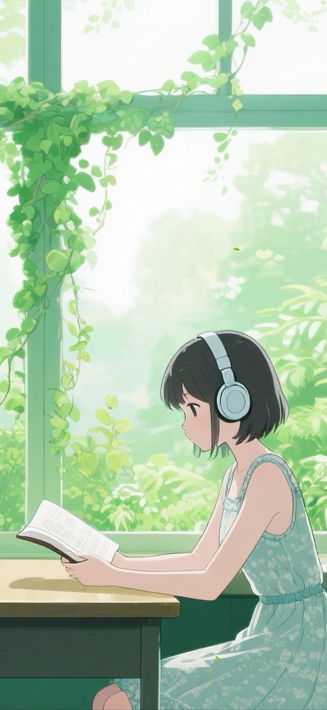 夏日绿植图书馆