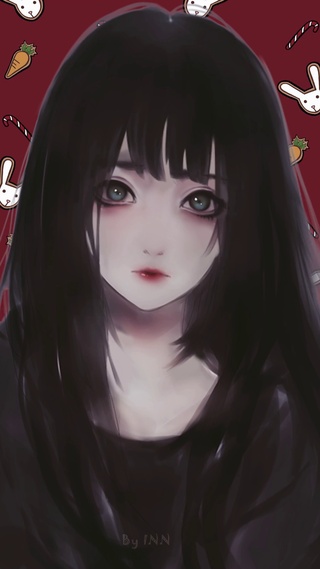 可爱兔子女孩