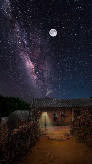 乡村夜空