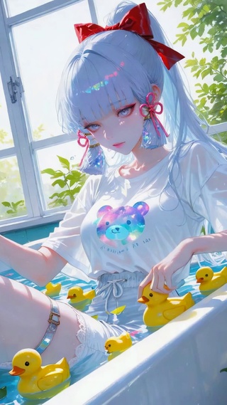 浴缸少女的悠闲夏日