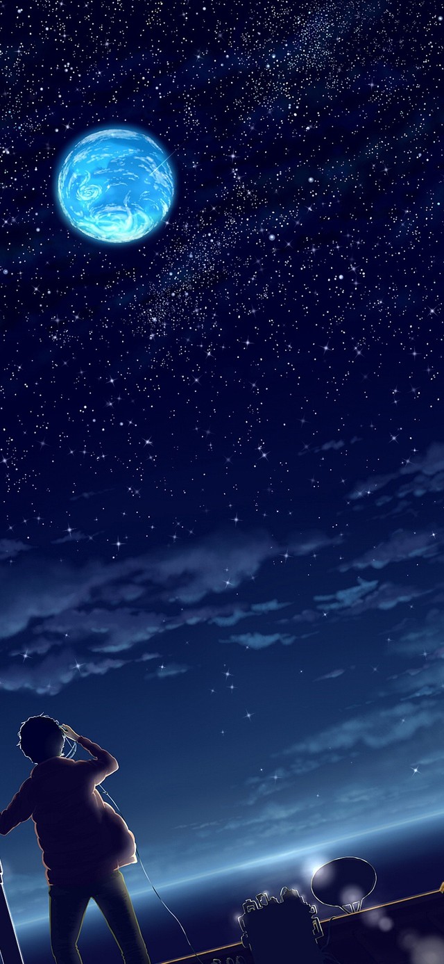 眺望星空的男孩