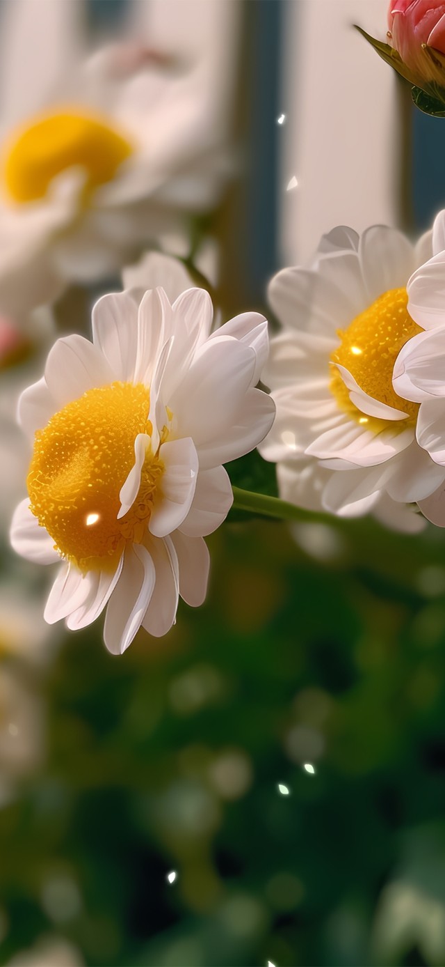 清新护眼小白花