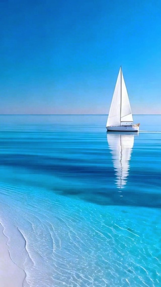 蓝天大海杨帆起航4K