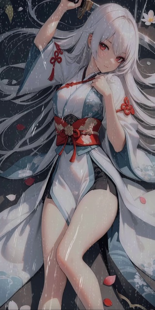 水滴滑落