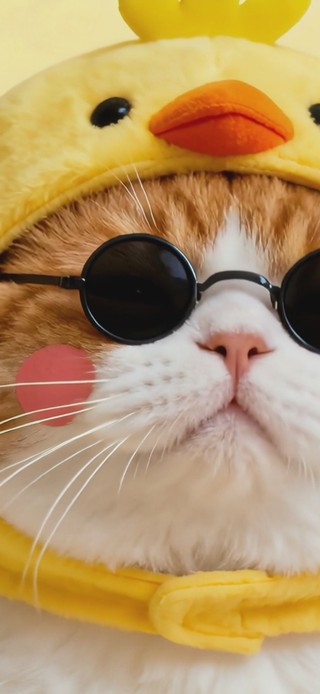 呆萌帅气小猫咪