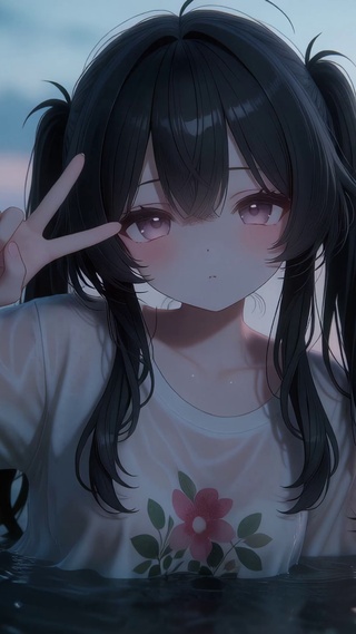 水中女孩