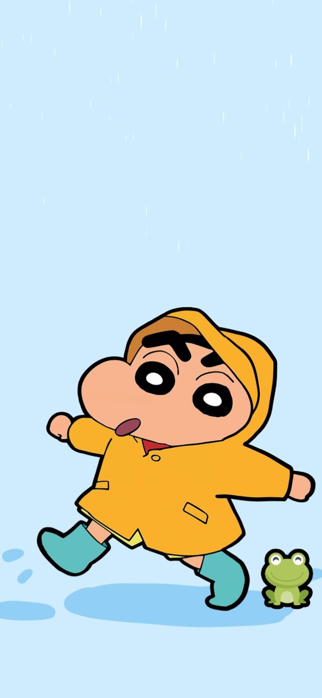 蜡笔小新 雨中漫步