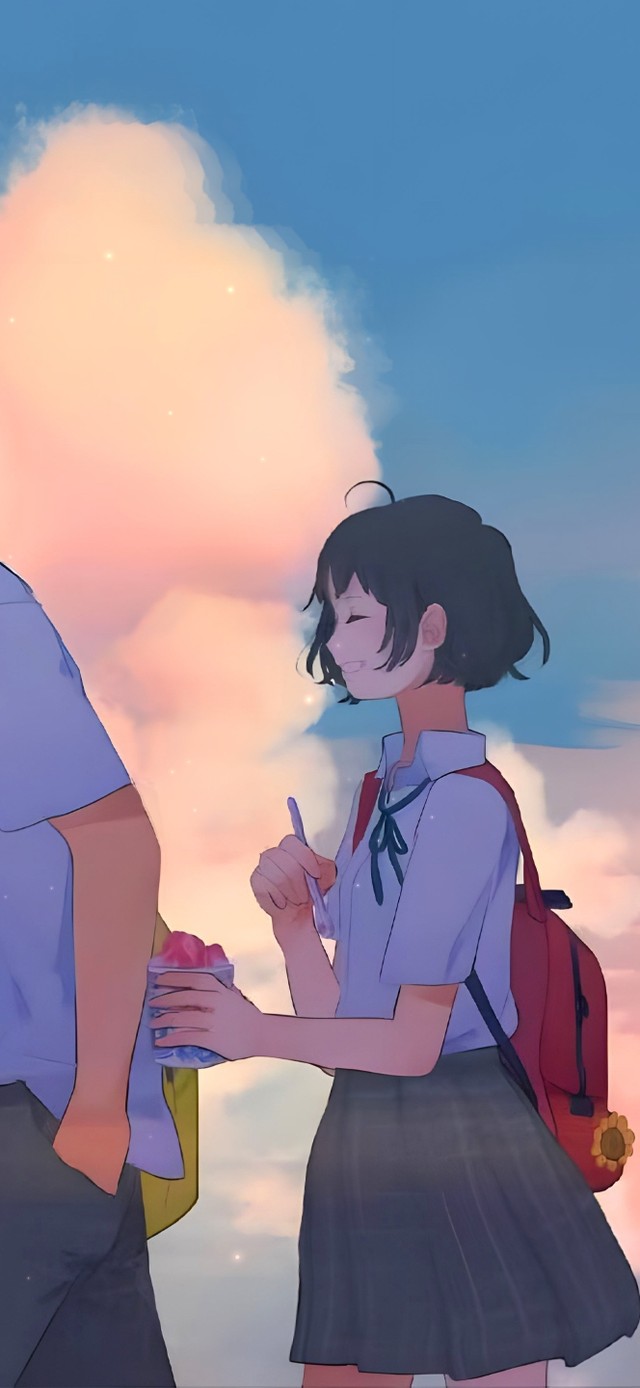 唯美治愈夏日黄昏夕阳