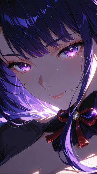 紫发少女